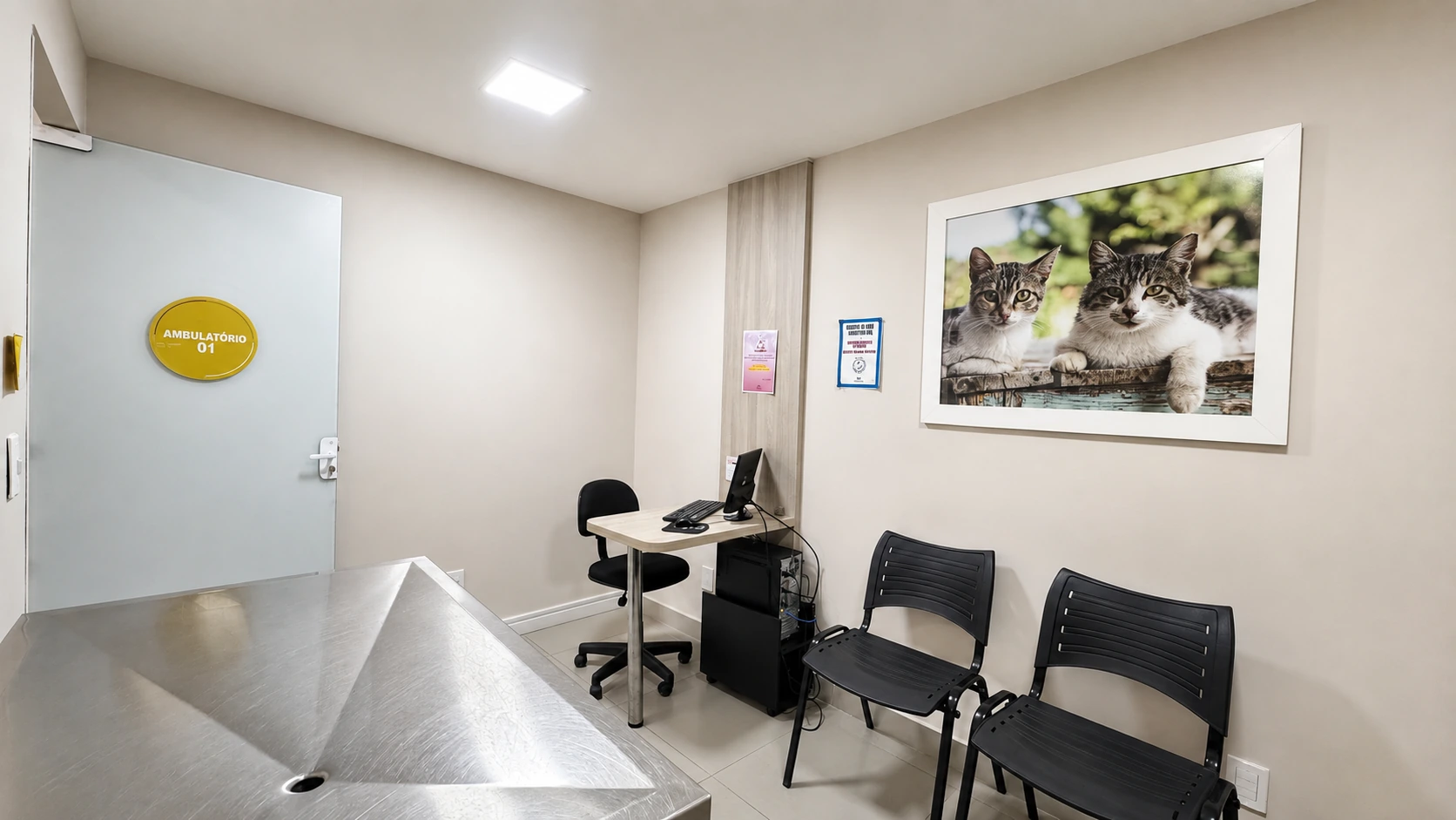 Área de internação da clínica IMVSA
