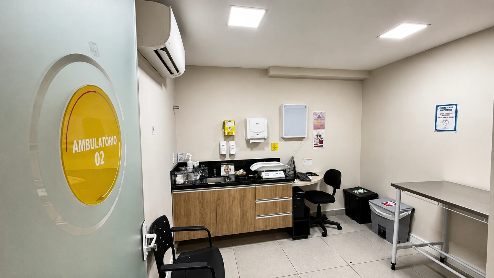 Área de internação da clínica IMVSA