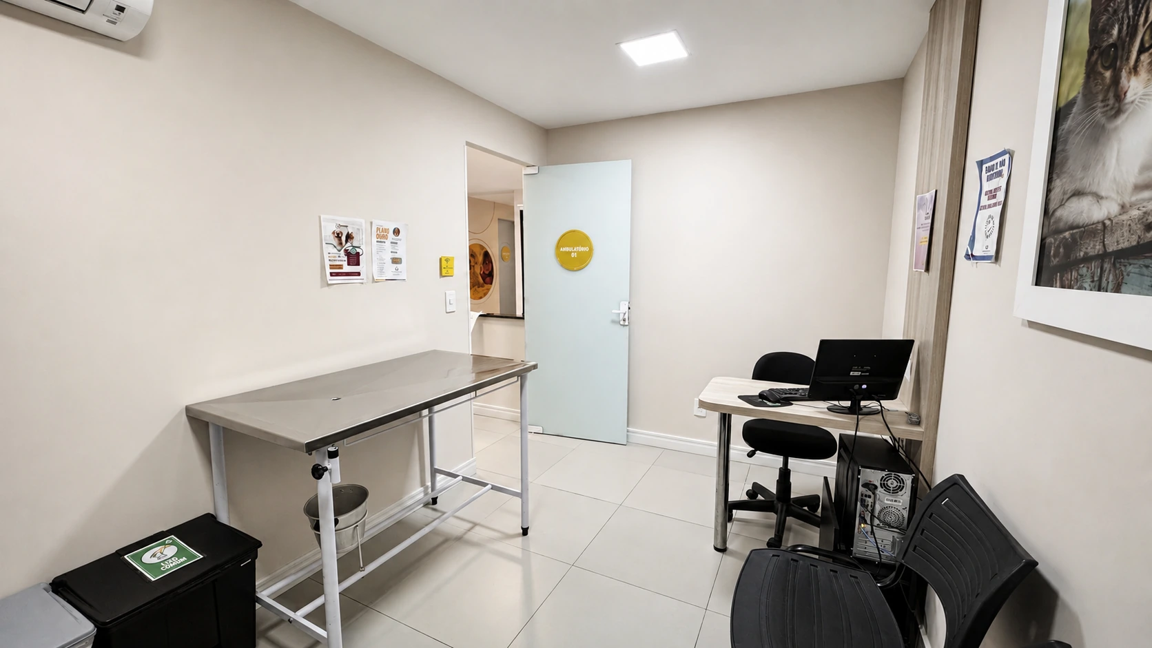 Área de internação da clínica IMVSA