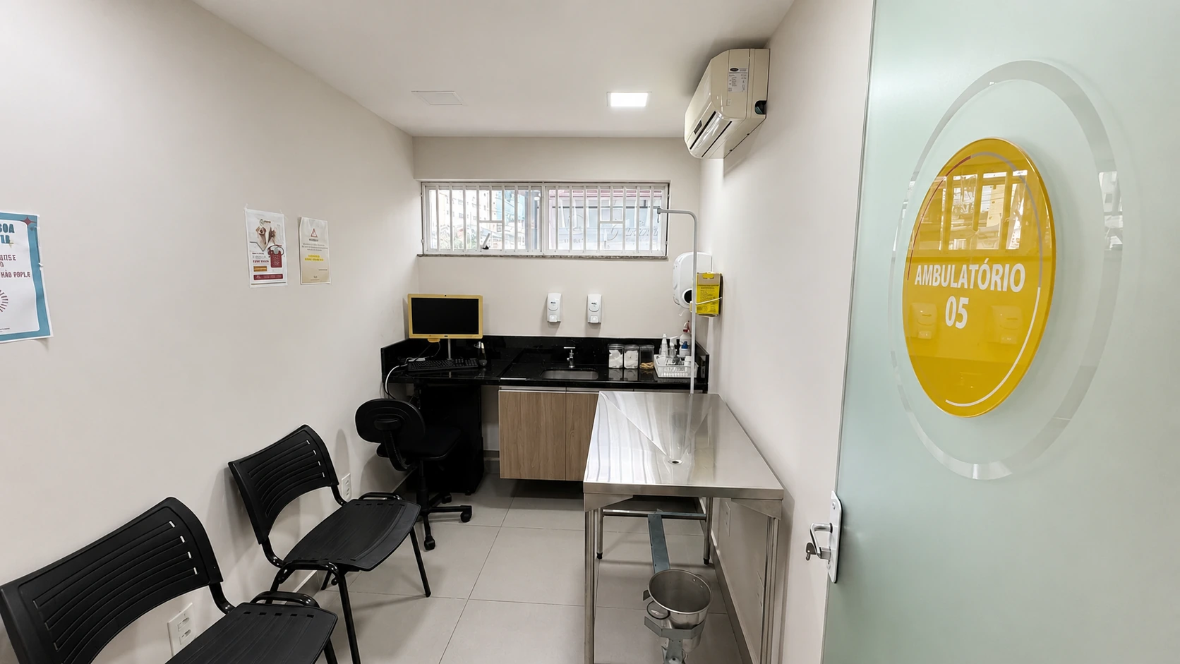 Área de internação da clínica IMVSA